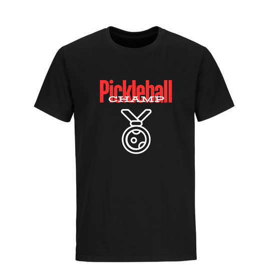 Pickleball Champ Black Tee