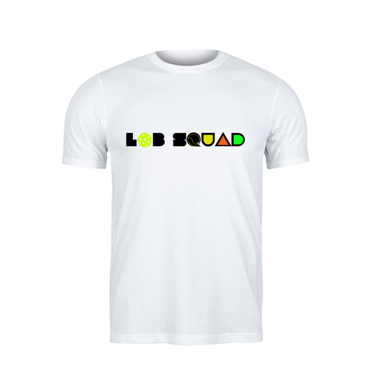 Lobsquad Pickleball Logo T-Shirt White