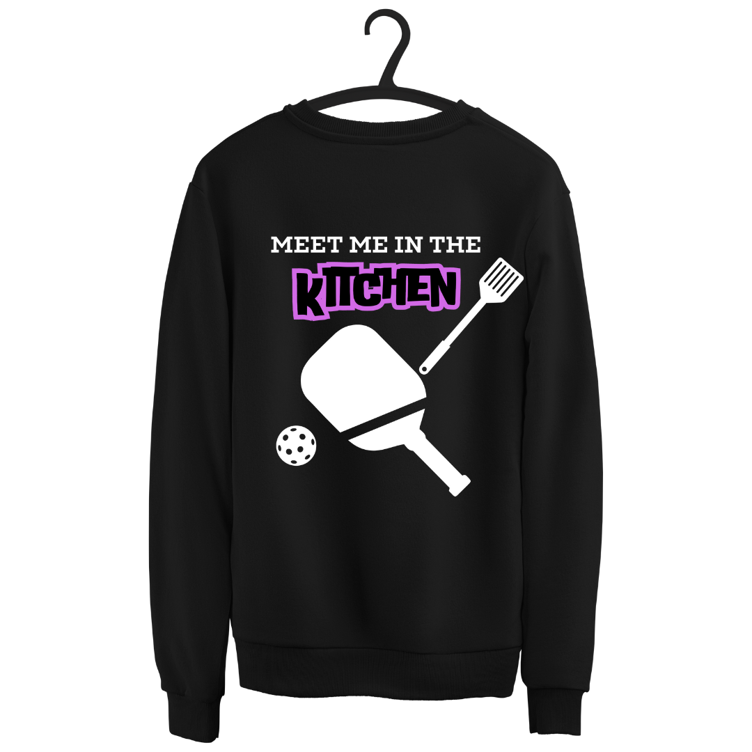 Sleek Black Pickleball Sweatshirt: Comfort Meets Style